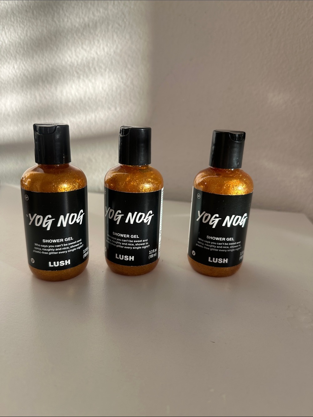 Lush Yog Nog Gold Glitter Shower Gel NEW SEALED